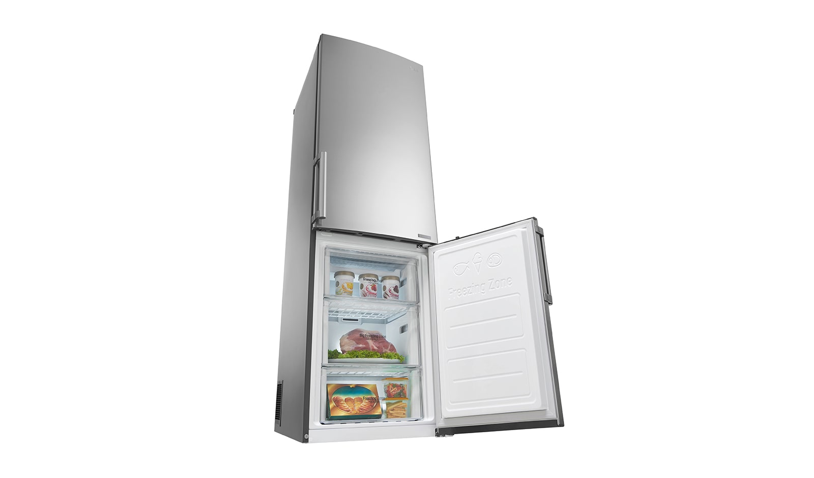 LG Altijd zuinig | Inverter Linear Compressor | Multi-Air Flow | Moist Balance Crisper | Total no frost | Groter Vriesvak, GBB59PZJZB